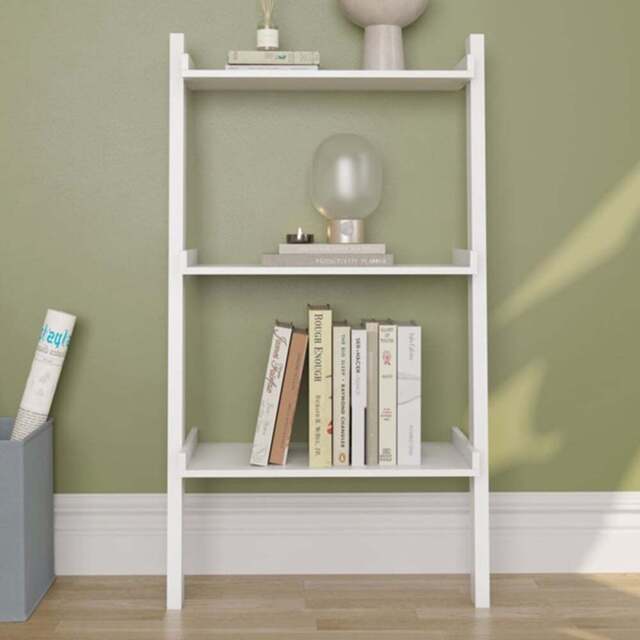 Vida Designs York 3 Shelf White Ladder Bookcase - Wilko - image 1