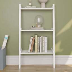 Vida Designs York 3 Shelf White Ladder Bookcase - Wilko - thumbnail 1