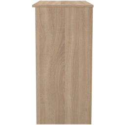 Crowndale Milan 3 Drawer White Gloss and Bardolino Oak Dressing Table Ready Assembled - Size: 80 x 90 x 39cm - White Gloss & Bardolino Oak - Wilko - thumbnail 7