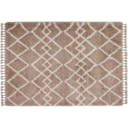 Origins Morocco Beige and Ivory Rug 120 x 170cm - Size: 120 x 170 x 6cm - Brown - Wilko - thumbnail 1
