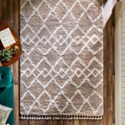 Origins Morocco Beige and Ivory Rug 120 x 170cm - Size: 120 x 170 x 6cm - Brown - Wilko - thumbnail 3