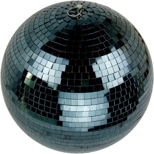 FX Lab Black Mirror Ball 12 inch - Size: 30 x 30 x 30cm - FXLAB - Wilko - image 1