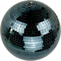 FX Lab Black Mirror Ball 12 inch - Size: 30 x 30 x 30cm - FXLAB - Wilko - thumbnail 1