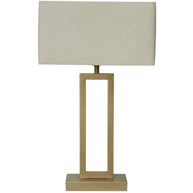 Kaisley Table Lamp - Neutral and Gold - Wilko - image 1