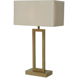 Kaisley Table Lamp - Neutral and Gold - Wilko - thumbnail 6
