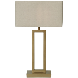 Kaisley Table Lamp - Neutral and Gold - Wilko - thumbnail 4