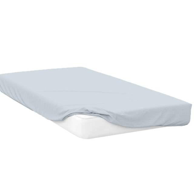 Serene King Size Duck Egg Fitted Bed Sheet - Blue - Wilko - image 1