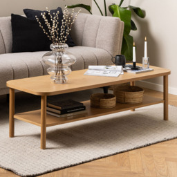 Florence Banbury Oak Rectangular Coffee Table - Brown - Furniture To Go - Wilko - thumbnail 1