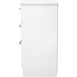 Crowndale Sherwood 6 Drawer Porcelain Matt Chest of Drawers - White - Wilko - thumbnail 4