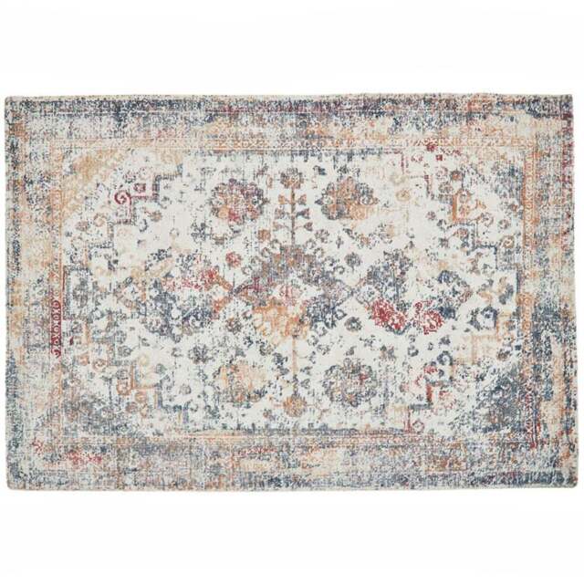 Origins Vogue Navy and Rust Rug 160 x 230cm - Blue - Origins Rugs - Wilko - image 1