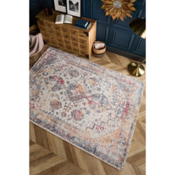 Origins Vogue Navy and Rust Rug 160 x 230cm - Blue - Origins Rugs - Wilko - thumbnail 3