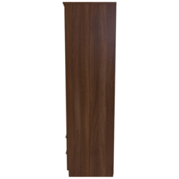Crowndale Sherwood 2 Door 2 Drawer Noche Walnut Wardrobe - Size: 2 Door, 2 Drawer - Brown - Wilko - thumbnail 4