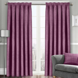 Velosso Westwood Mauve Curtains 168 x 189cm - Size: W 168 x D 189cm - Purple - Wilko - thumbnail 1
