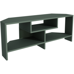 Decorotika Maldives 3 Shelf Green Corner TV Unit - Size: 46.8 x 120 x 19.6cm - Wilko - thumbnail 3