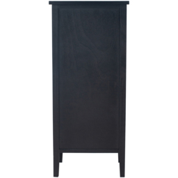 Pacific Lifestyle Chelmsford 5 Drawer Satin Black Pine Wood Chest of Drawers - Wilko - thumbnail 4