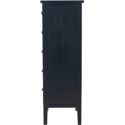 Pacific Lifestyle Chelmsford 5 Drawer Satin Black Pine Wood Chest of Drawers - Wilko - thumbnail 5