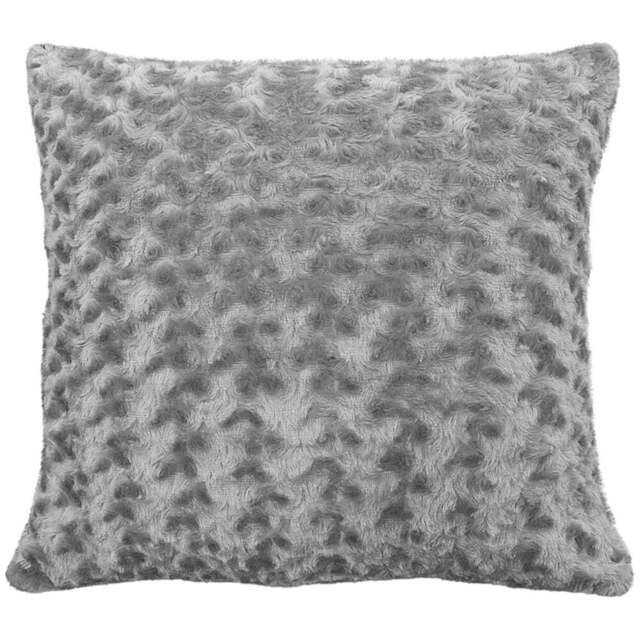 Velosso Posy Chenille Silver Filled Cushion 43 x 43cm 2 Pack - Wilko - image 1
