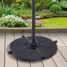 Outsunny 4 PCs Parasol  Base Umbrella - Size: 8 x 48 x 48cm - Black - Wilko - thumbnail 3