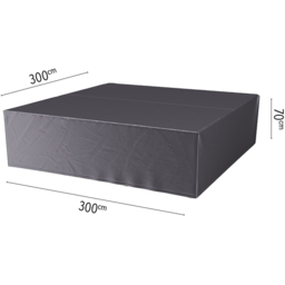 Platinum AeroCover Waterproof Square Lounge Set Cover 70 x 300 x 300cm - Size: 70 x 255 x 255cm - Grey - Wilko - thumbnail 7