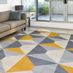 Homemaker Creation Venus Mustard Rug 160 x 230cm - Wilko - thumbnail 3