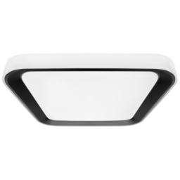 Milagro Quadro Black Ceiling Lamp 230V - Size: 40 x 40 x 7cm - Wilko - thumbnail 1
