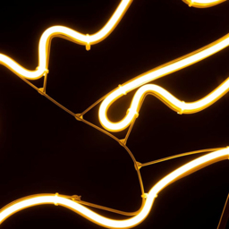 Shatchi Warm White LED Jumping Reindeer Neon Rope Silhouette - Size: 30 x 3 x 1.5cm - Yellow - Wilko - thumbnail 3