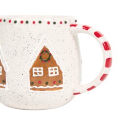 Festive Stone Gingerbread Mug Neutral - Wilko - thumbnail 5