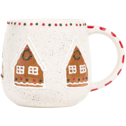 Festive Stone Gingerbread Mug Neutral - Wilko - thumbnail 4