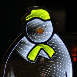 Samuel Alexander Infinity Light Up The Snowman Christmas Decoration 60cm - Size: 60 x 34 x 20cm - White - Wilko - thumbnail 3