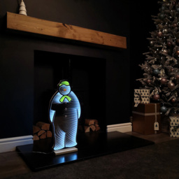 Samuel Alexander Infinity Light Up The Snowman Christmas Decoration 60cm - Size: 60 x 34 x 20cm - White - Wilko - thumbnail 7