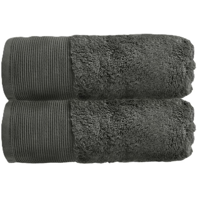 Allure Bath Fashions Bamboo Graphite Luxury Marlborough Hand Towel - Size: 50 x 90cm - Grey - Wilko - image 1