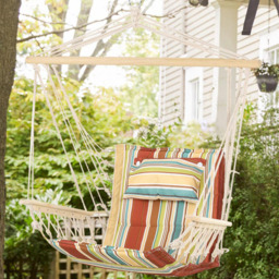Outsunny Hanging Hammock Chair - Size: 106 x 53 x 100cm - Multi - Wilko