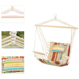 Outsunny Hanging Hammock Chair - Size: 106 x 53 x 100cm - Multi - Wilko - thumbnail 6