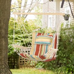 Outsunny Hanging Hammock Chair - Size: 106 x 53 x 100cm - Multi - Wilko - thumbnail 7