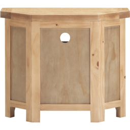 Seconique Windsor 2 Door Natural Oak Corner TV Unit - Size: 65 x 80 x 40cm - Wilko - thumbnail 6