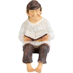 Marco Paul Light Up Solar Grandfather Statue Garden Ornament - Size: 53 x 20 x 10cm - Multi - Wilko