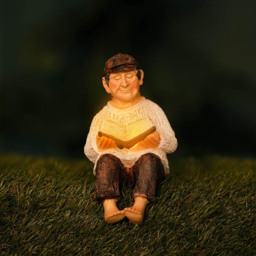 Marco Paul Light Up Solar Grandfather Statue Garden Ornament - Size: 53 x 20 x 10cm - Multi - Wilko - thumbnail 3