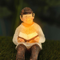 Marco Paul Light Up Solar Grandfather Statue Garden Ornament - Size: 53 x 20 x 10cm - Multi - Wilko - thumbnail 6