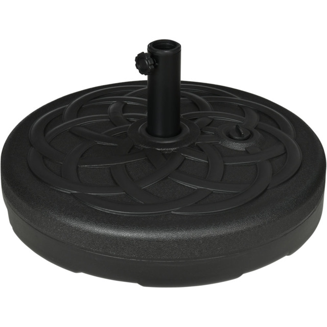 Outsunny Parasol Base Weight Holder - Size: 15 x 57 x 62cm - Black - Wilko - image 1