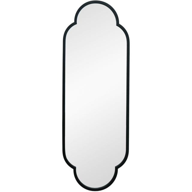 MirrorOutlet The Duplici Black Metal Double Arched Oval Outdoor Garden Wall Mirror 150 x 52cm - Size: 150 x 52 x 3cm - Wilko - image 1