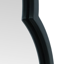 MirrorOutlet The Duplici Black Metal Double Arched Oval Outdoor Garden Wall Mirror 150 x 52cm - Size: 150 x 52 x 3cm - Wilko - thumbnail 7