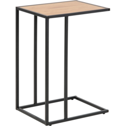 Florence Seaford Oak and Black Metal Side Table - Furniture To Go - Wilko - thumbnail 5