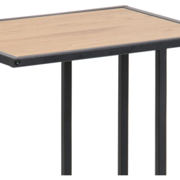 Florence Seaford Oak and Black Metal Side Table - Furniture To Go - Wilko - thumbnail 6