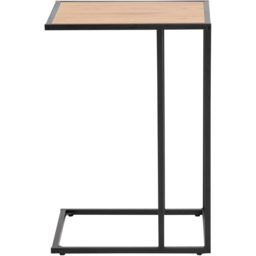 Florence Seaford Oak and Black Metal Side Table - Furniture To Go - Wilko - thumbnail 4