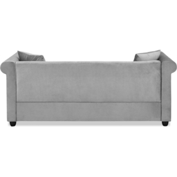 Home Detail Ascot Chesterfield 3 Seater Grey Velvet Sofa - Wilko - thumbnail 5