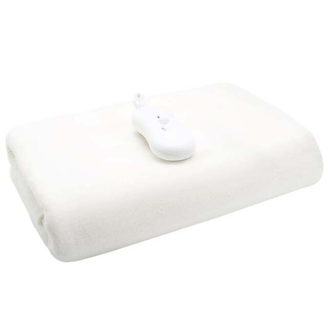 Velosso Single Electric Blanket - Size: 150 x 70 x 1cm - White - Wilko - image 1