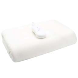 Velosso Single Electric Blanket - Size: 150 x 70 x 1cm - White - Wilko - thumbnail 1