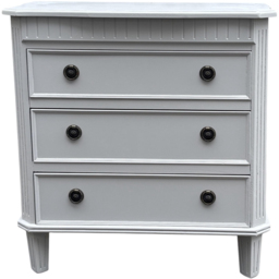 Acacia Home 3 Drawer Chest Of Drawers - Grey - Wilko - thumbnail 3