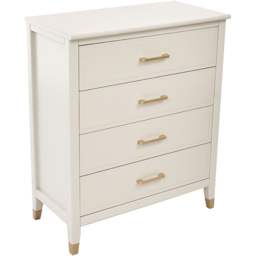 Palazzi 4 Drawer White Chest of Drawers - Wilko - thumbnail 5