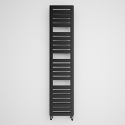 Terma Salisbury Metallic Black Heated Towel Rail 1316 BTU 1360 x 300mm - Size: 136 x 30 x 7.2cm - Wilko - thumbnail 4
